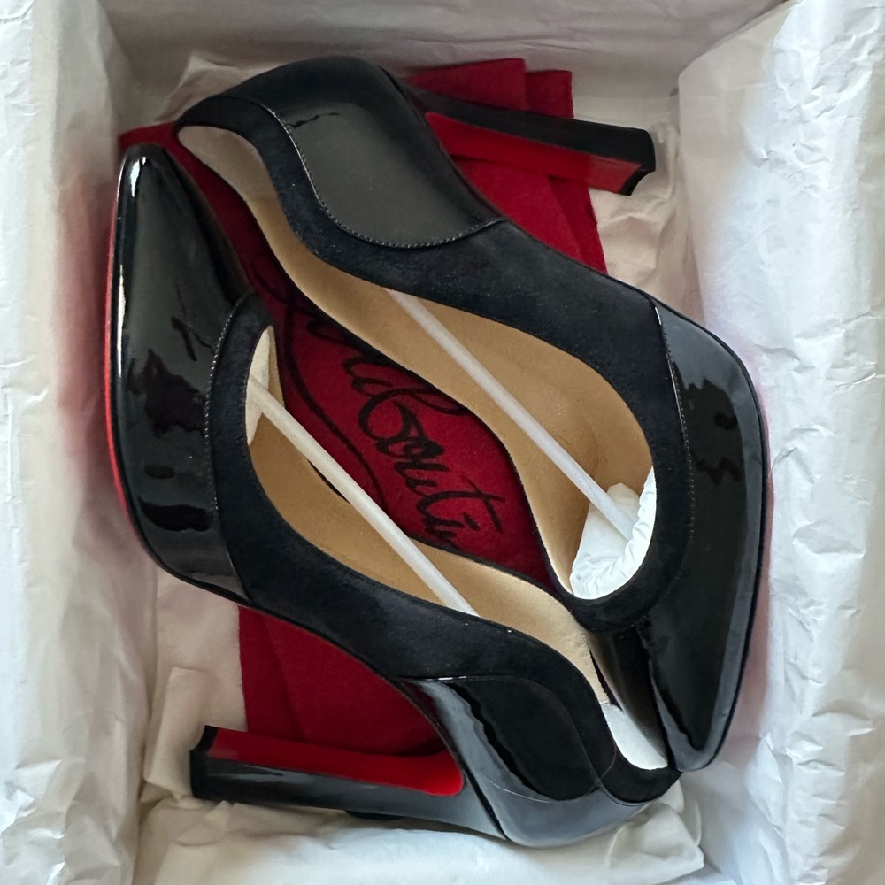 Christian Louboutin Maud 100 Patent Black
